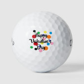 Balles De Golf Balls de golf Heureuses Saintes-Valentin (Devant)