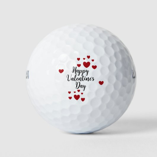 Balles De Golf Balls de golf Heureuses Saintes-Valentin (Devant)