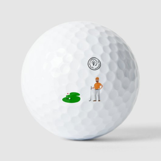 Balles De Golf Balls de golf Intellectual_4me (Recto)