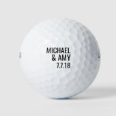 Balles De Golf Balls de golf mariage - Mariage de golf (Devant)