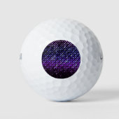 Balles De Golf Balls de golf violet cristal Strass (Devant)