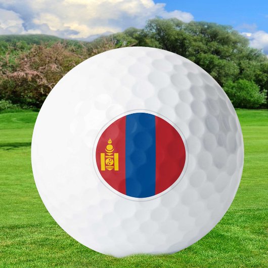 Balles De Golf Bals de golf de Mongolie, patriotes du drapeau mon