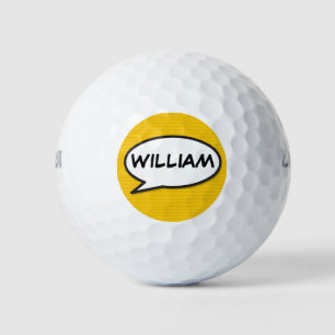 Balles De Golf Bande dessinée moderne personnalisée Art Pop