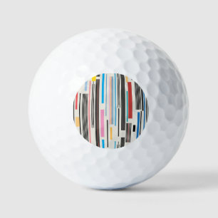 Balles De Golf Bandes colorées : Mélange Motif graphique