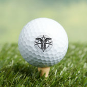 Balles De Golf Baphomet Monochrome Golf Balls (T-shirt Insitu)