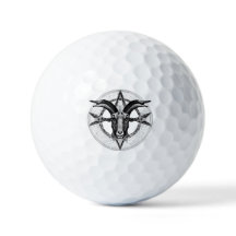 Baphomet Monochrome Golf Balls