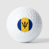 Balles De Golf Barbados Golf Balls, Flag Golfers / Patriotes (Recto)