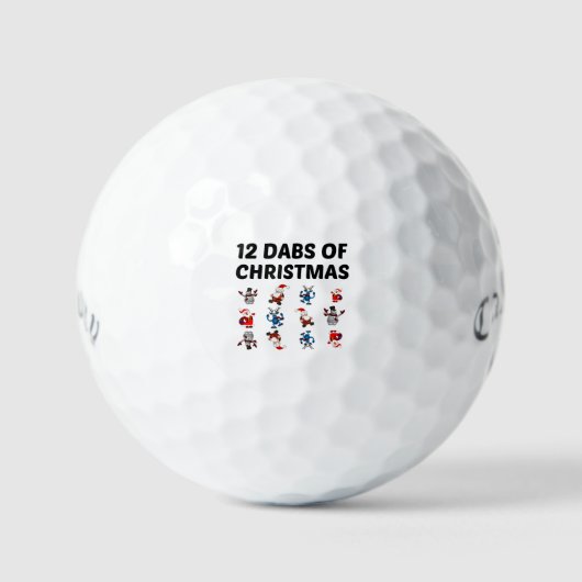 BALLES DE GOLF BARRE DE NOËL (Recto)