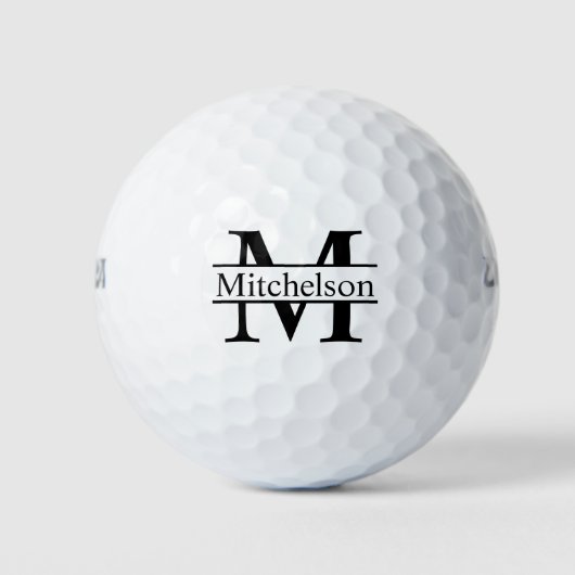 Balles De Golf Barre transversale LR Monogrammée (Devant)