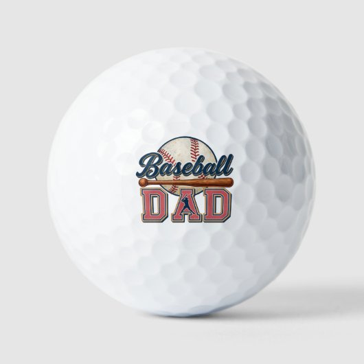 Balles De Golf Baseball Papa - Classique (Recto)