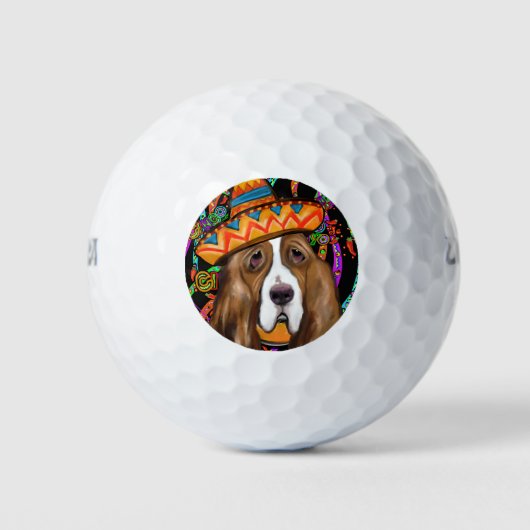 BALLES DE GOLF BASSET HOUND (Devant)