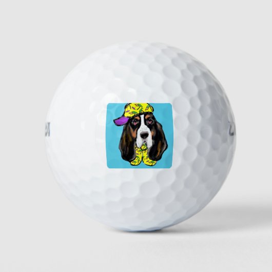 Balles De Golf Basset Hound (Devant)