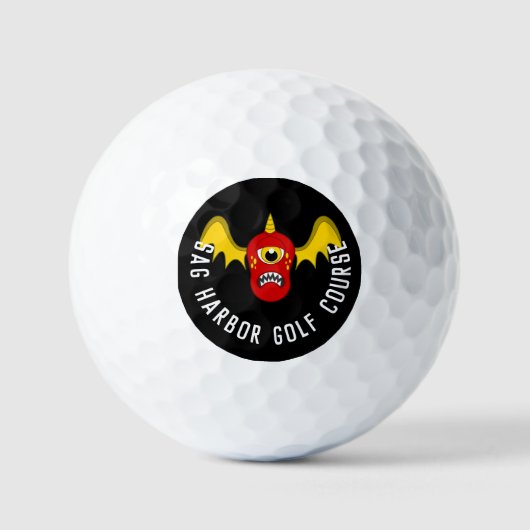 Balles De Golf Bat rouge Holloween Customisé Golf Ball (Recto)
