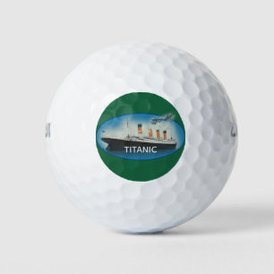 Balles De Golf Bateau de la ligne White Star de Titanic Green Mar