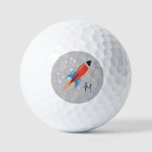 Balles De Golf Bateau de Rocket Lover Golf Initial (Recto)