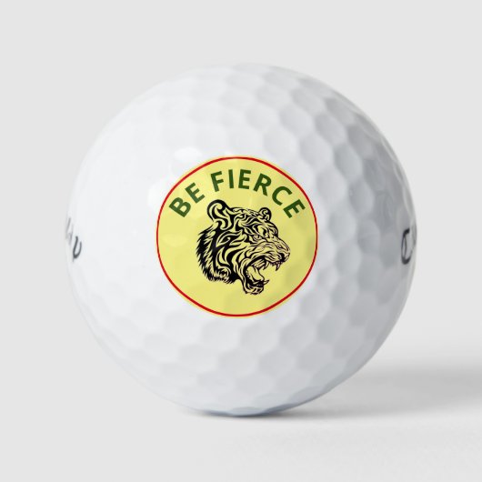 Balles De Golf BE FIERCE TRIBAL TIGER CALLAWAY Golf Balls (Devant)
