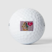 Balles De Golf "Be Mine" Sweet Nostalgale Valentine (Devant)