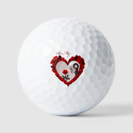 Balles De Golf Be My Valentine ❤️ (Recto)