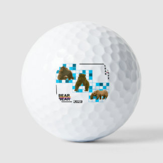 Balles De Golf Bear Brown Dans L'Amour