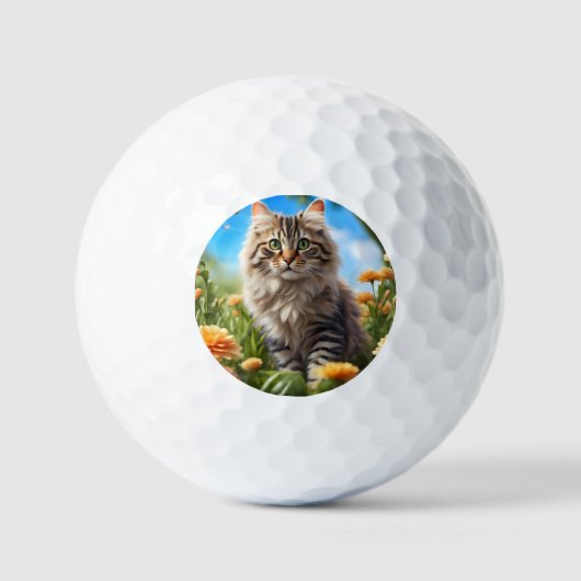 Balles De Golf Beau chats beau jardin (Recto)