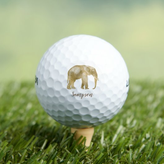 Balles De Golf Beau éléphant (T-shirt Insitu)