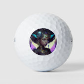 Balles De Golf Beau guerrier spatial orné (Devant)
