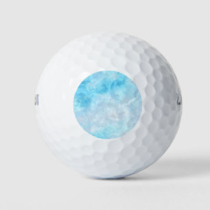 Balles De Golf Beau Océan Bleu Marbré