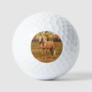 Balles De Golf Beau Palomino Quarter Horse Stallion Golf Bal