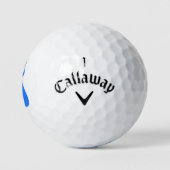 Balles De Golf Bébé Bleu mignon chat (Logo)