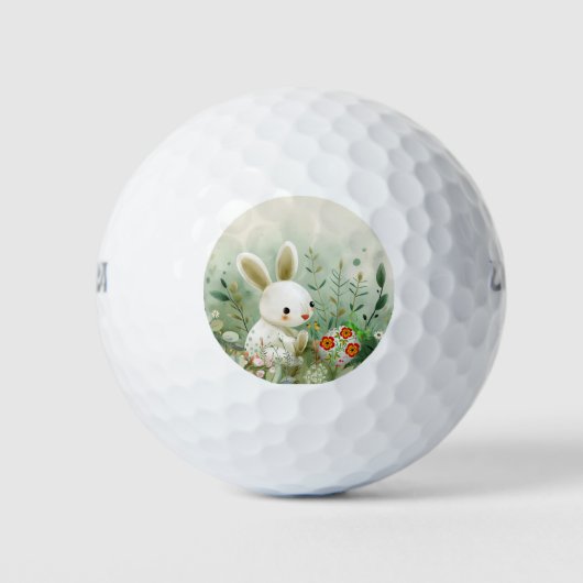 BALLES DE GOLF BÉBÉ BUNNY ET OEUF DE PÂQUES (Devant)