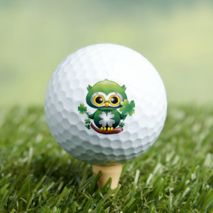 Balles De Golf Bébé Hibou Mignon St Patrick Dessin Animé