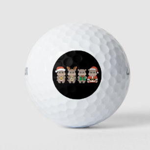 Balles De Golf Bébé Hippopotame Moo Deng Noël