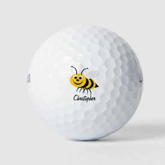 Balles De Golf Bee Design Personalised (Devant)