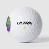 Balles De Golf Belle couleur Art d'anniversaire Imprimer (Logo)