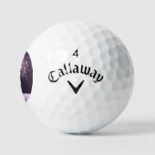 Balles De Golf Belle élégante décoration de vase rond violet clai (Logo)