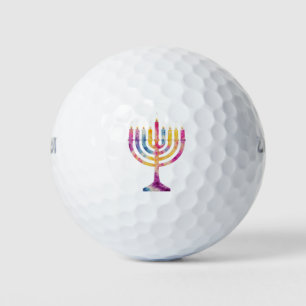 Balles De Golf Belle Hanoukka Vintage Menorah Happy Hanoukka