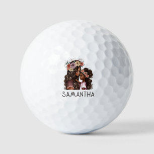 Balles De Golf Belle mère et fille noire (2)