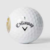 Balles De Golf Belle Rose blanche Sérénité (Logo)