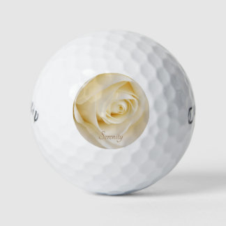 Balles De Golf Belle Rose blanche Sérénité