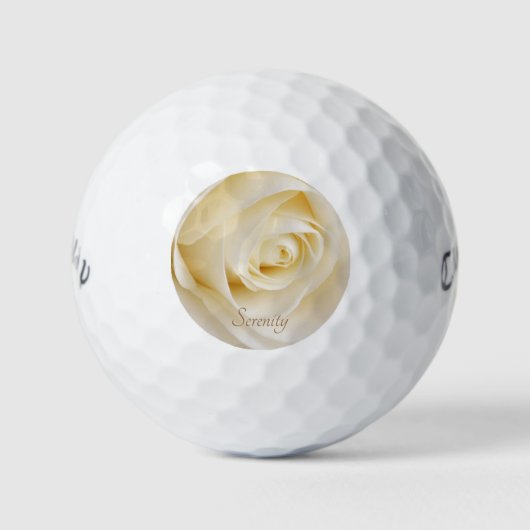 Balles De Golf Belle Rose blanche Sérénité (Devant)