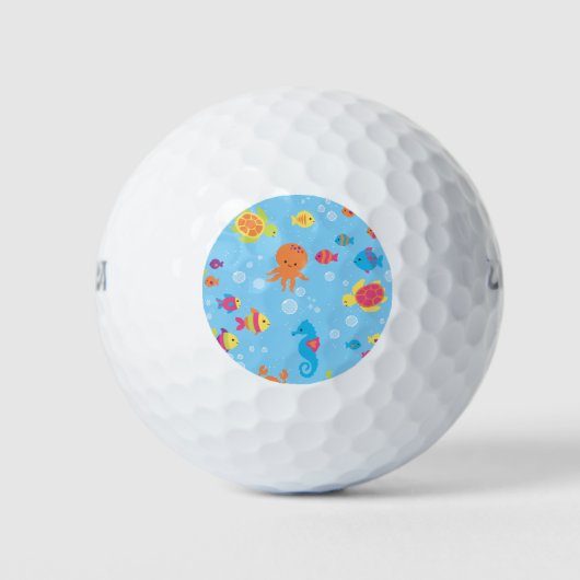 Balles De Golf Belle Scène Sous-Marine (Devant)
