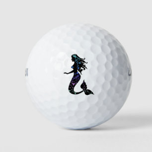 Balles De Golf Belle Sirène Ornée Silhouette