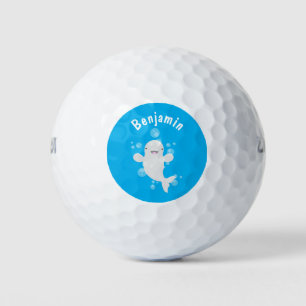 Balles De Golf Béluga mignon bulles dessin de dessin animé