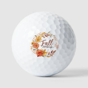 Balles De Golf Bénédictions d'automne florales