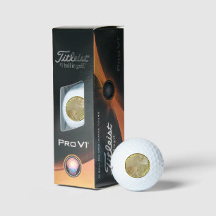 Balles De Golf Bengals Tigers Gold Coin,