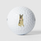 Balles De Golf Berger allemand personnalisé (Devant)
