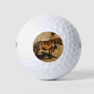 Balles De Golf Berger avec un cheval (animal équin)