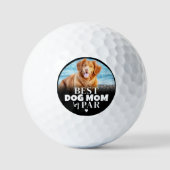 Balles De Golf Best Chien Mom By Par Photo (Recto)