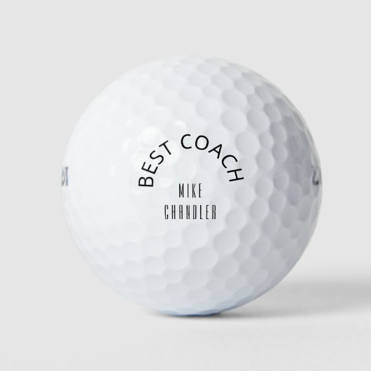 Balles De Golf Best Coach Golf "Coach Name" Golf Balls (Devant)