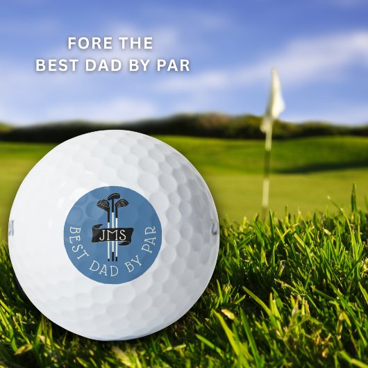 Balles De Golf Best Dad By Par Monogrammed Golf Clubs Custom